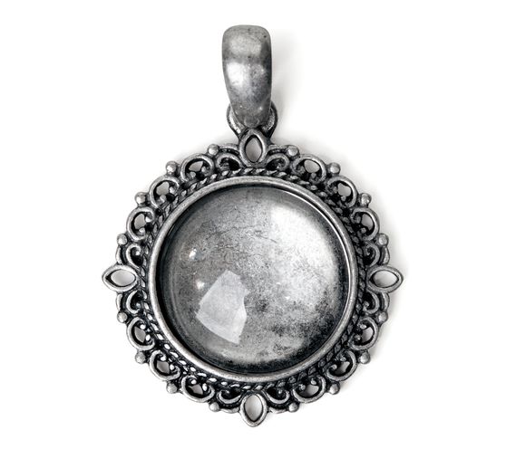 Vintage-Decoration pendant with Cabochon "Round"