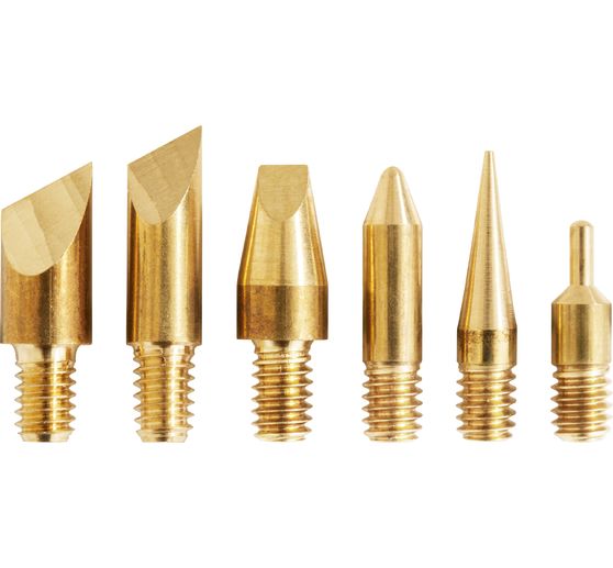 Wooden burning Spare tips, set of 6