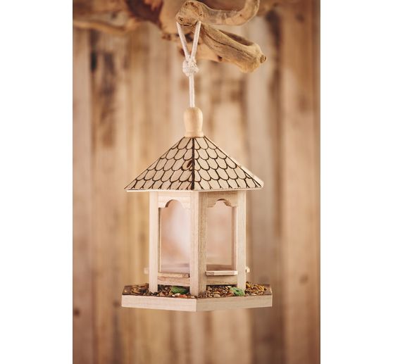 VBS Vogel-Futterhaus, 6 eckig, Holz