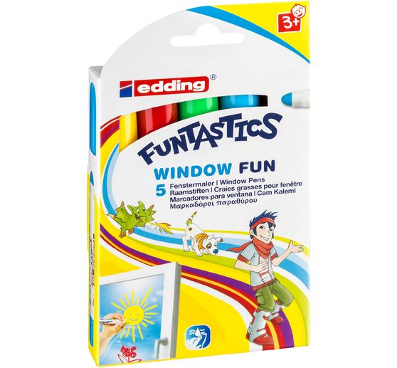 edding 16, funtastic window fun, 2-6 mm, 5 pc.