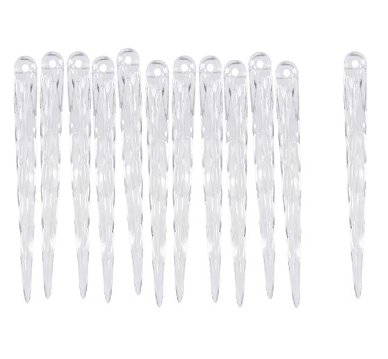 Stalactite de glace plastique, 12 pc.