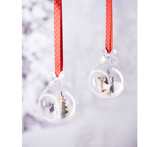 Boules en verre VBS, 2 pc.
