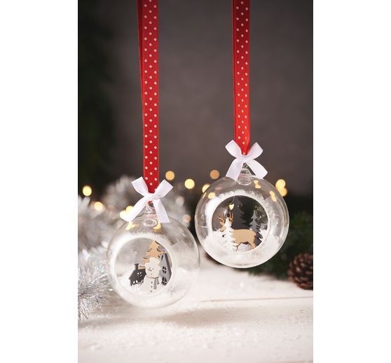 Boules en verre VBS, 2 pc.