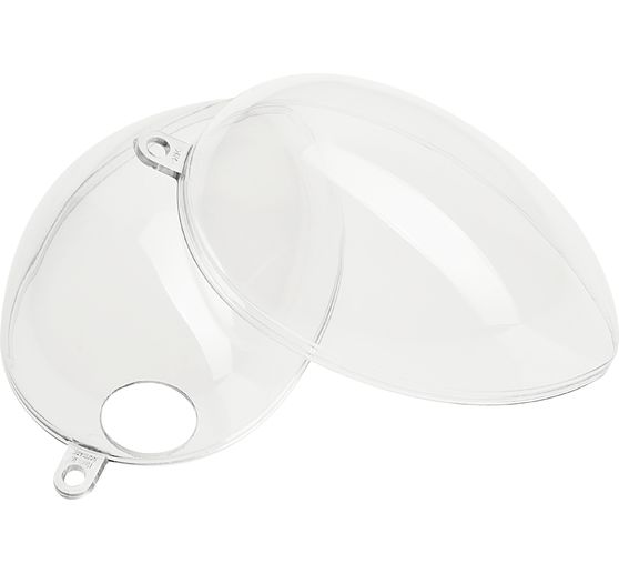 Acrylic egg with hole, 8 cm