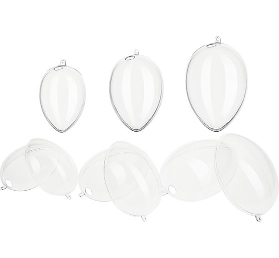 Oeufs en acrylique avec perc&eacute;e VBS &laquo; Assortiment &raquo;, set de 6