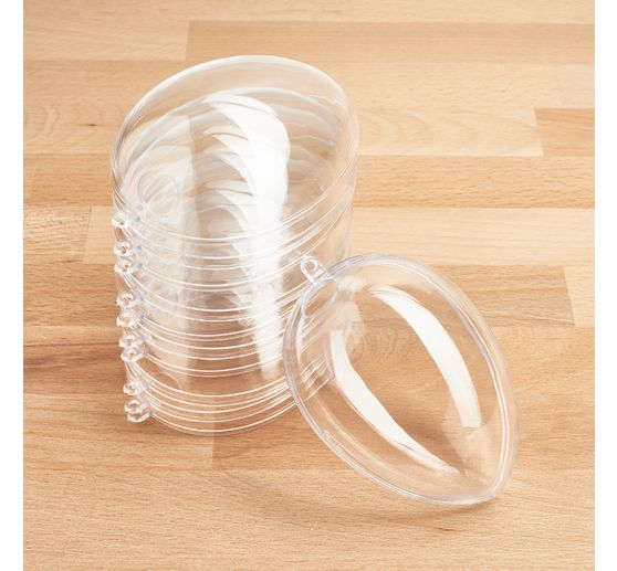 VBS Acrylic egg with hole, 6 pcs.