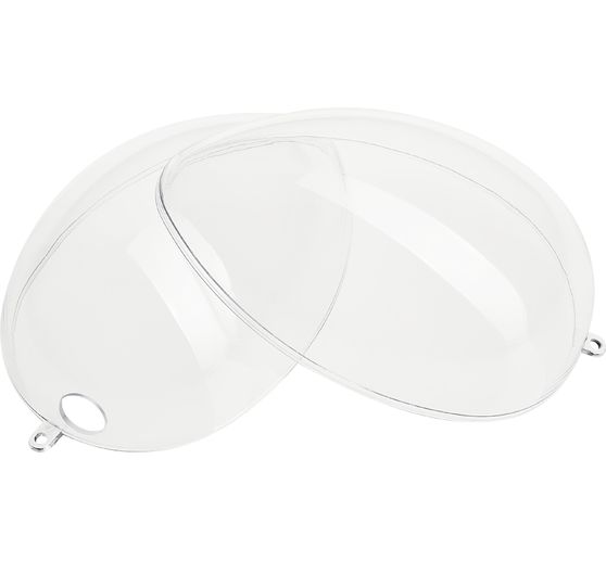 Acrylic egg with hole, 14 cm