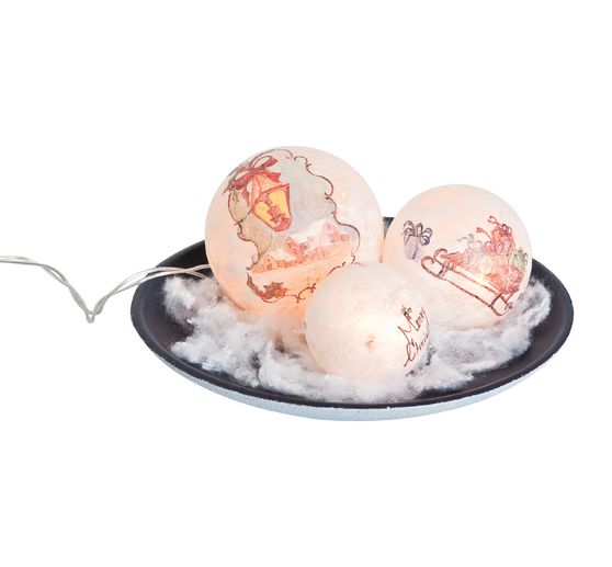 Acrylic ball with hole, Ø 18 cm