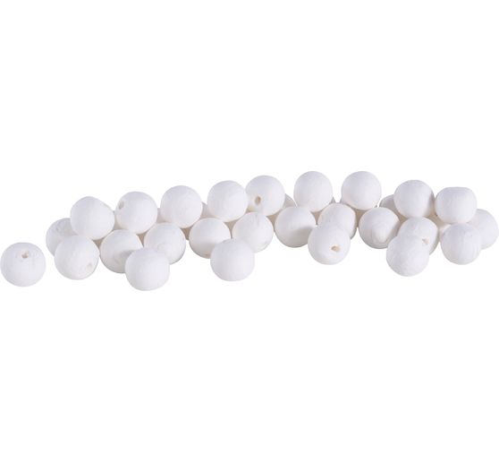 Boules en ouate, Blanc, env. 20 mm, 35 pc.