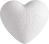 Styrofoam shapes hearts, 9 cm