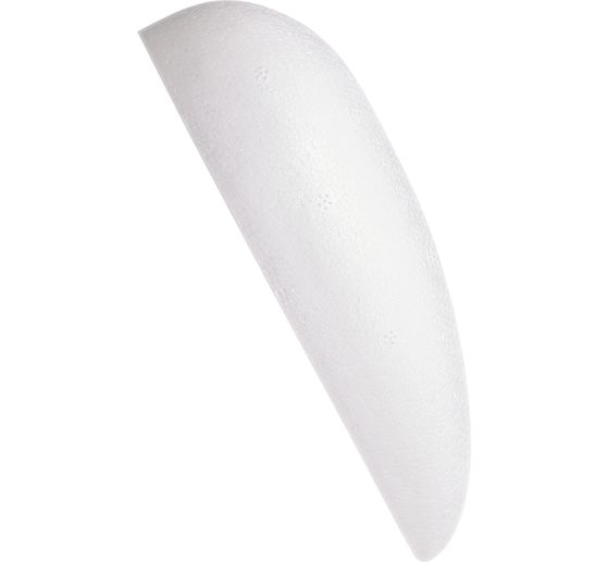 Cœur en polystyrène dos plat