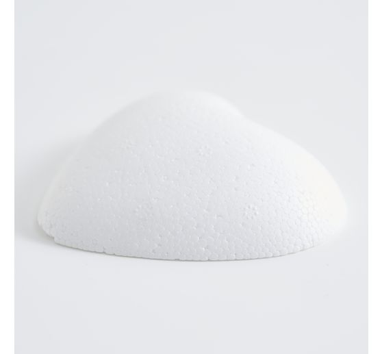 Cœur en polystyrène dos plat