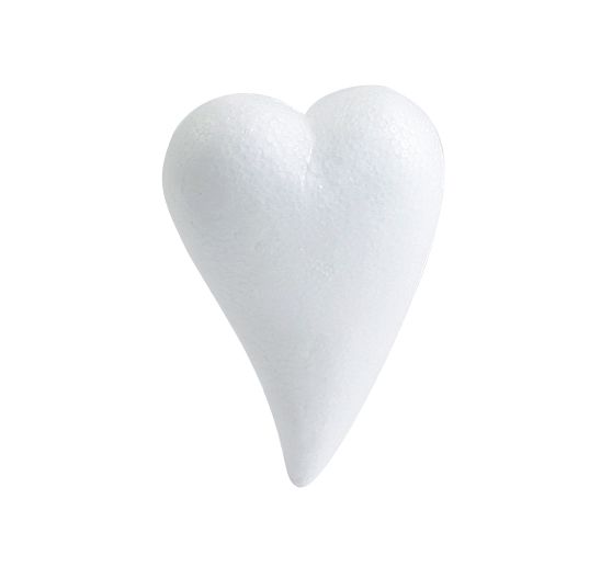 Styrofoam heart, drop shape