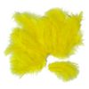 Marabou feathers, about 15 pieces Yellow