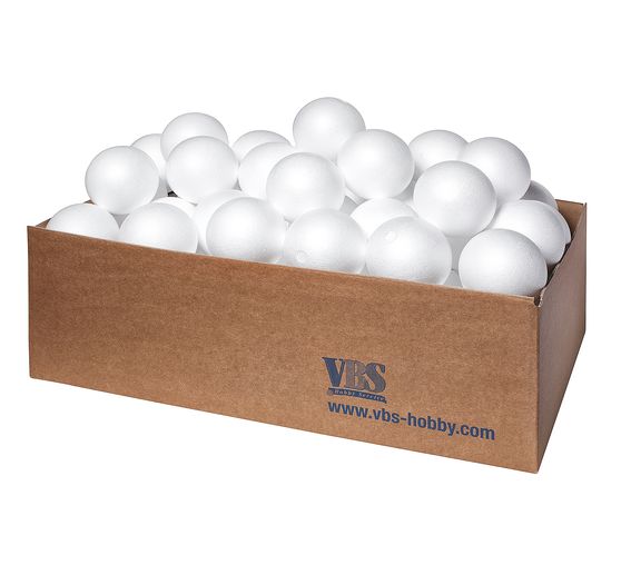 Boules en polystyrène VBS, Ø 10 cm, 50 pc.