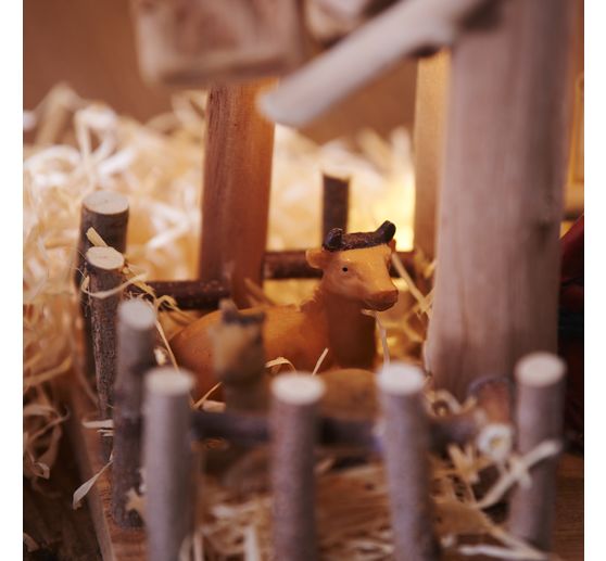 VBS Miniatur Tannenbaum, 16er-Set, beschneit