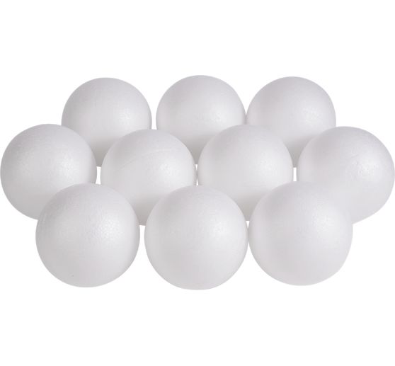 Boules en polystyrène VBS, Ø 12cm, 10 pc.