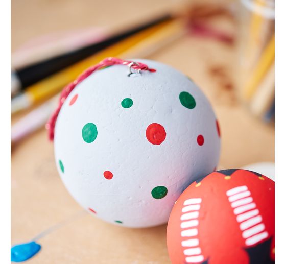 VBS Polystyrene ball set, 13 pieces