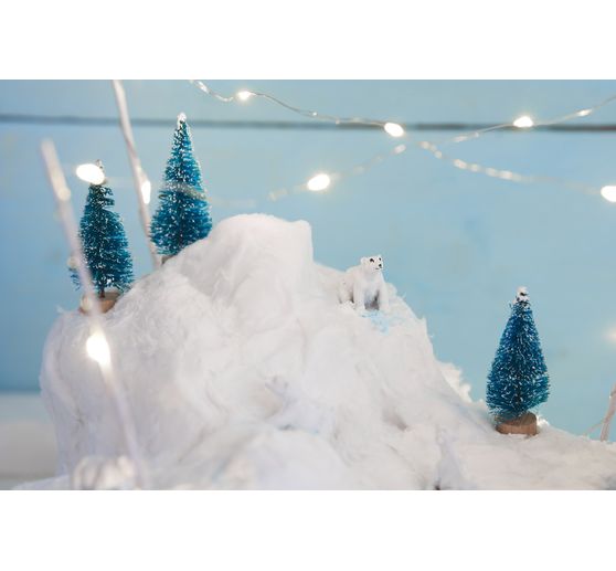 VBS Miniatur Tannenbaum, 16er-Set, beschneit