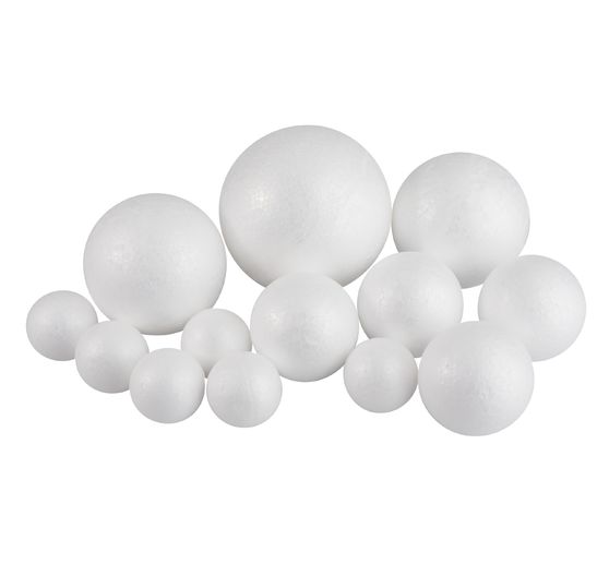 Set de boules en polystyrène VBS, 13 pc.