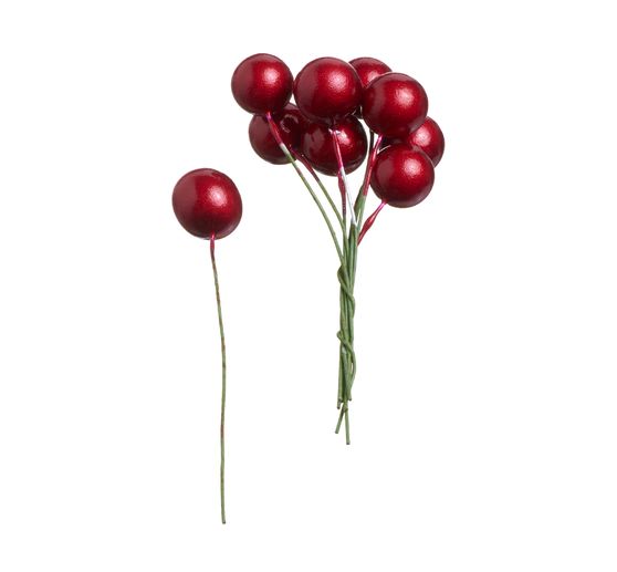 VBS Deko-Beeren am Draht "Ø 10 mm", 400 Stück
