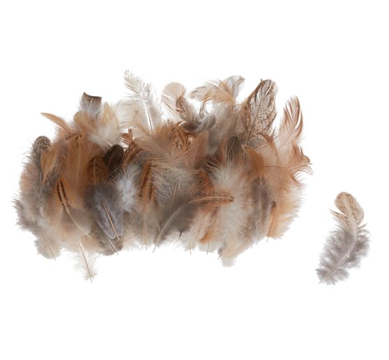 Chickens Feathers, brown, 3 g