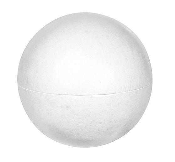 Polystyrene ball, Ø 40 cm, 2 parts