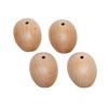 Holzfüße mit Bohrung, 4 Stück