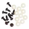 Bear eyes brown, Ø 9 mm, 10 pieces