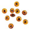 Bear eyes with eyelet, brown,Ø 12 mm, 10 pieces