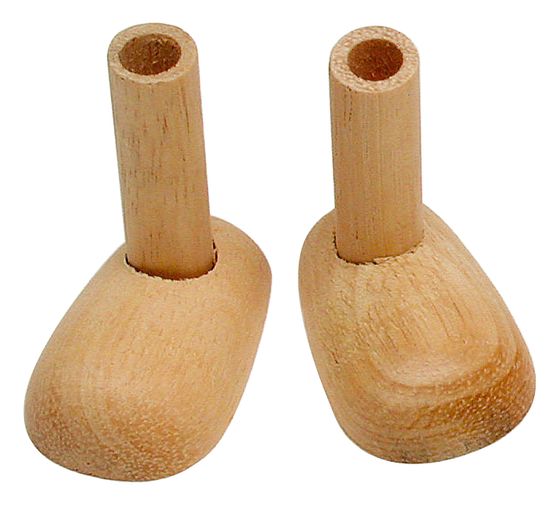 Holzfüße mit Beintülle, 2 Stück