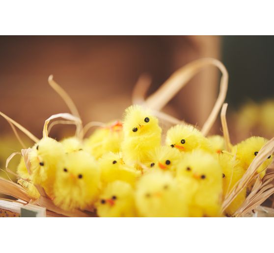 VBS Chenille Küken "Höhe 4 cm", 18 Stück