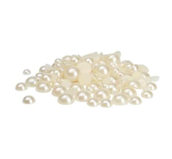 Demi-perles, 130 pc., Nacre