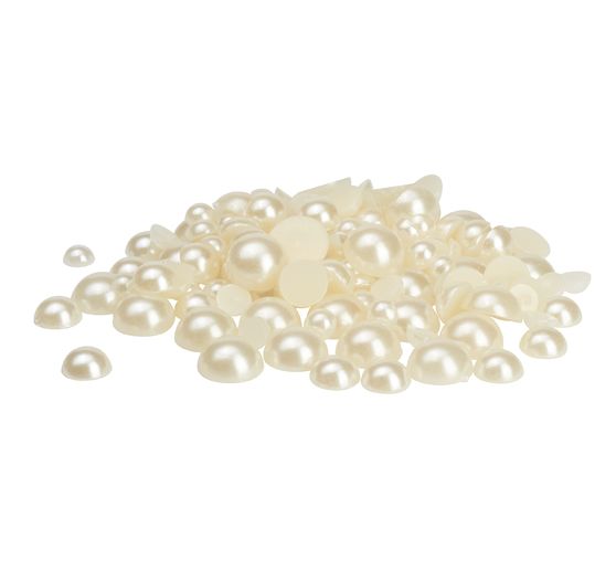 Demi-perles, 130 pc., Nacre