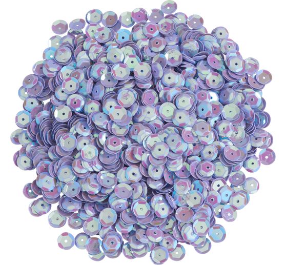 Sequins bombés, irisés, Ø 6 mm