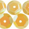 Sequins bombés, irisés, Ø 6 mm Jaune