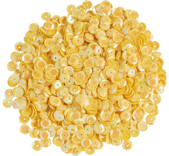 Sequins bombés, irisés, Ø 6 mm