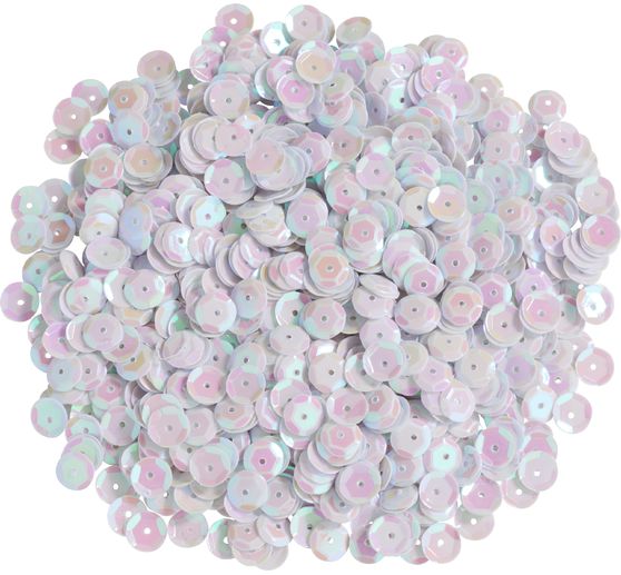 Sequins bombés, irisés, Ø 6 mm
