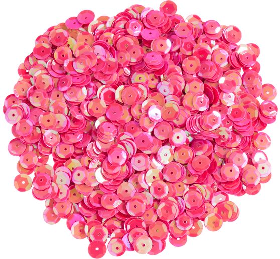 Sequins bombés, irisés, Ø 6 mm