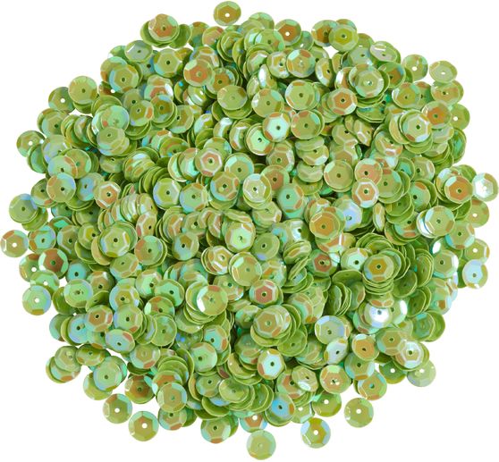 Sequins bombés, irisés, Ø 6 mm