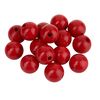 Perles en bois, Ø 14 mm, env. 20 pc. Rouge