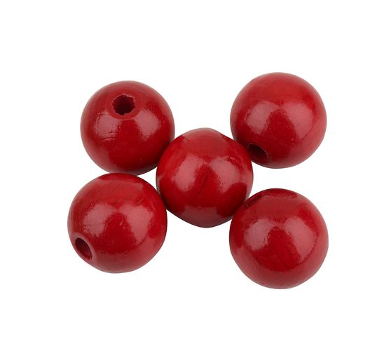 Perles en bois, Ø 15 mm