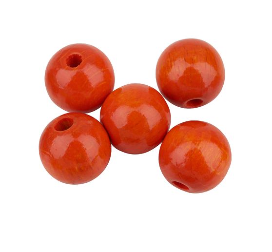 Perles en bois, Ø 15 mm