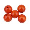Perles en bois, Ø 15 mm Orange