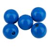 Perles en bois, Ø 15 mm Bleu