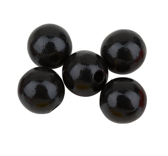 Perles en bois, Ø 15 mm
