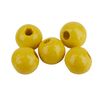Perles en bois, Ø 6 mm, env. 125 pc. Jaune