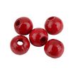 Perles en bois, Ø 6 mm, env. 125 pc. Rouge