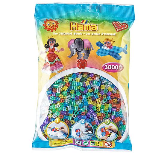 Hama Beads "Glitter", 3.000 pcs.