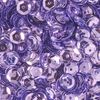 Sequins métall., bomb. env.1400 pc., env. Ø6 mm, Argent Vieux rose métallisé